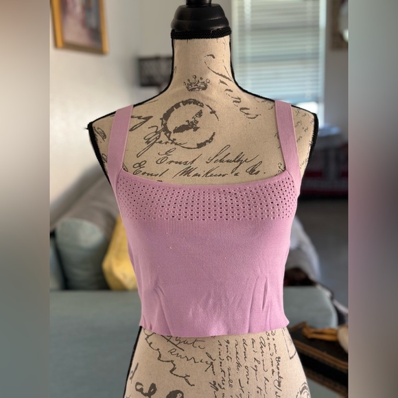 Mixx Boutique Tops Periwinkle Fitted Crop Top Poshmark